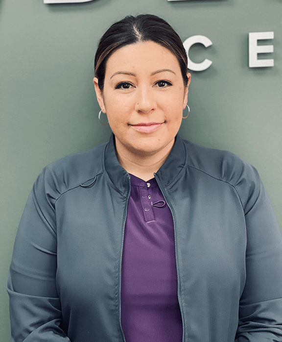 Anjela of nebraska dental center smiling
